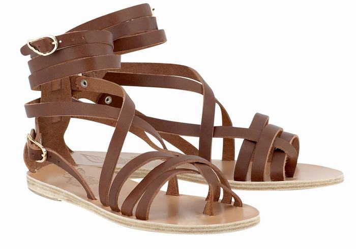 Sandales De Gladiateur Ancient Greek Sandals Satira Leather   | NMY-0802400